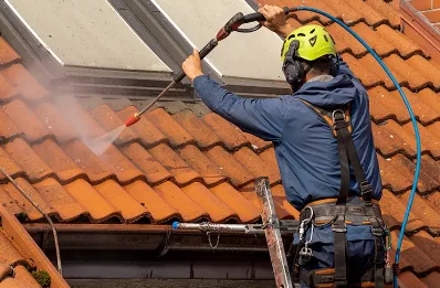 Démoussage et hydrofuge de toiture à Dirinon